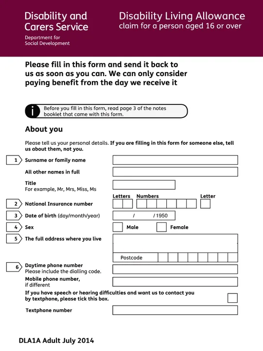 To stop the Government from Changing Disability Living Allowance to P.I.P