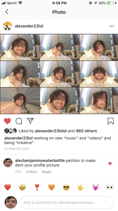 Make “dent” Alexander’s profile picture