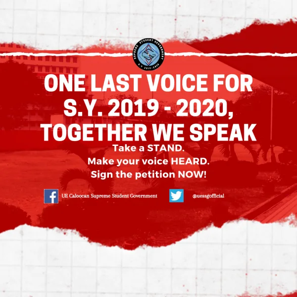 One Last Voice for S.Y. 2019-2020, Together We Speak Amidst the Pandemic