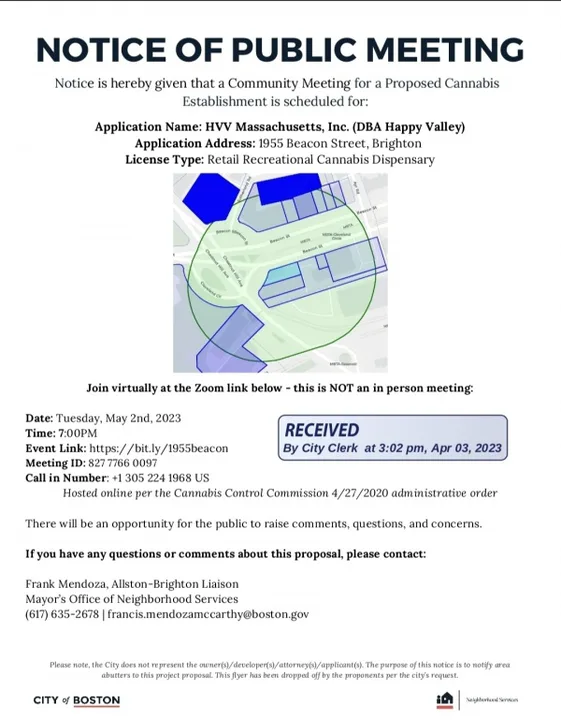 The Fight for Cleveland Circle Oppose HAPPY VALLEY CANNABIS