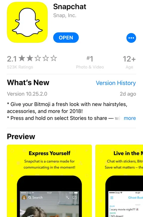 Get the old Snapchat back
