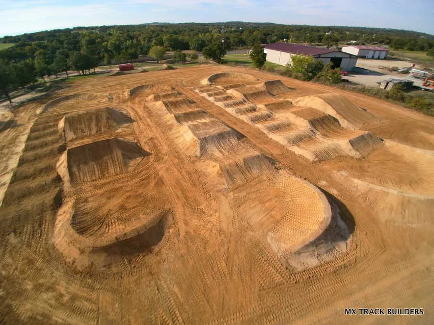 Motocross track in man area