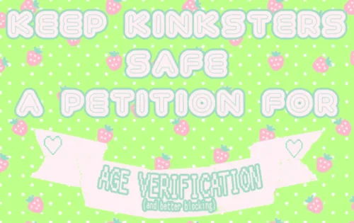 Keep minors out of kinky communities and NSFW blogs on Tumblr!