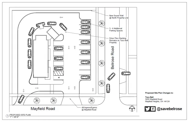 Petition to Modify the Mayfield Heights Planning Commission’s Approval of a Taco Bell at Mayfield and Belrose Roads