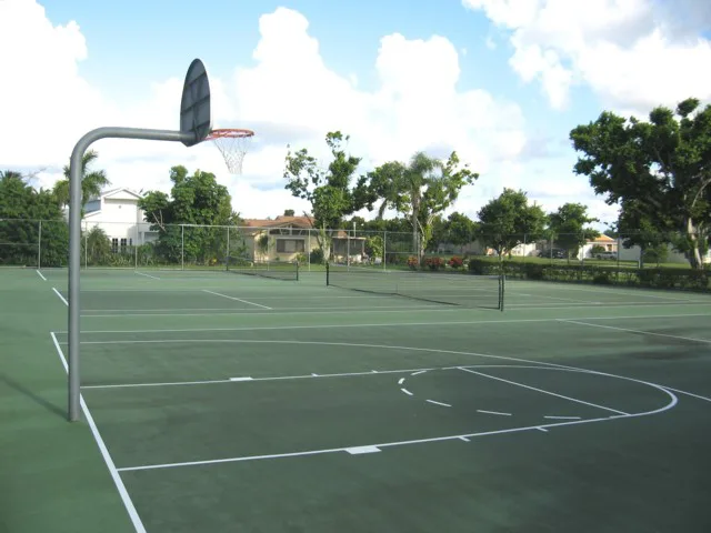 Basketball court at Matter Park or Central Marion Indiana
