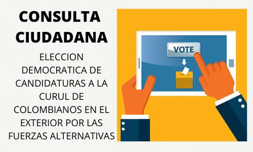 Colombian@s En El Exterior Solicitamos una Consulta Unitaria Para Elección de Candidaturas a la Curul de Colombian@s en El Exterior en el Congreso.