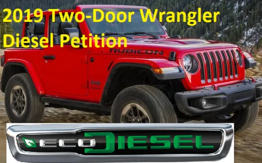 Two-door diesel Wrangler for 2019