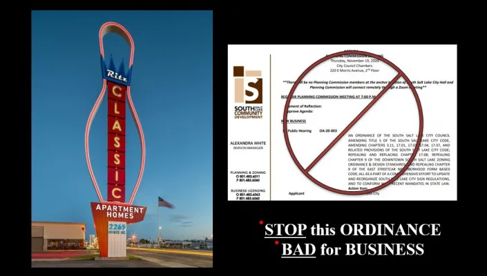 Oppose the Sign Code - South Salt Lake