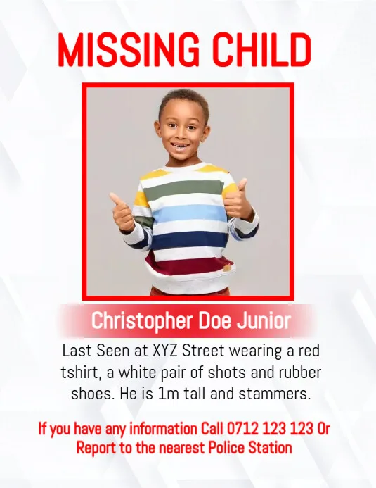 ‘‘The Amber Alert should work for any missing child,’’