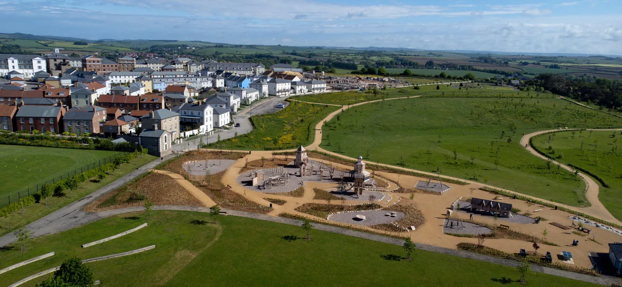 Parkour Equipment at The Great Field Poundbury