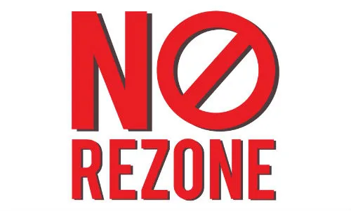No to the Rezone