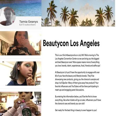 Make Tamia Geanys A Beautycon LA Panelist