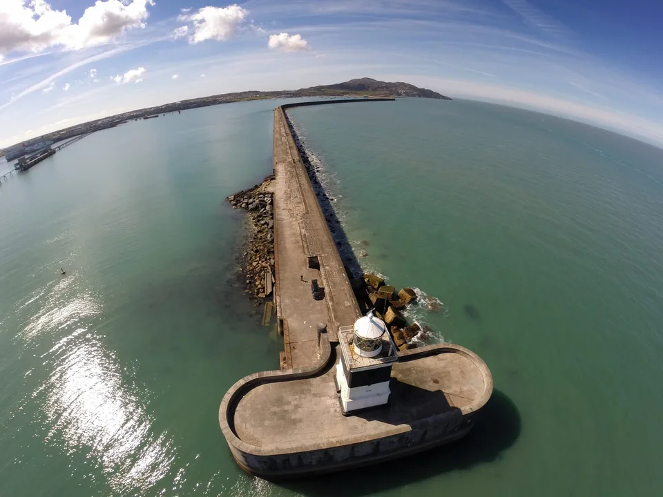 Access for cars to the entire length of Holyhead Break-Water