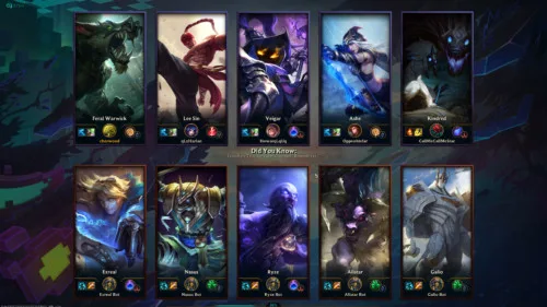 On League of Legends 