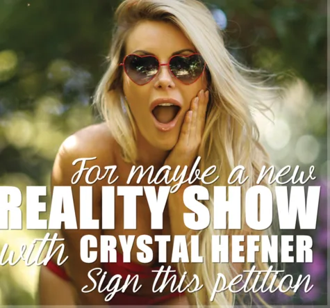 For the return of Crystal Hefner on TV