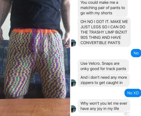 Make Your Boyfriend His Dang Pant Sleeves