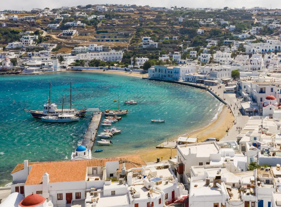 Mykonos old port.