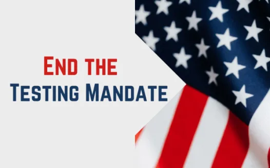 End the New Jersey Testing Mandate