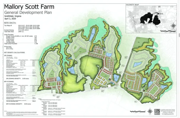 Citizens of Isle of Wight against Mallory Scott Farm rezoning