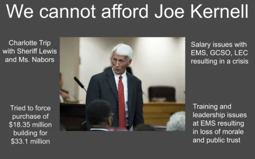 Fire Greenville County Administrator Joe Kernell