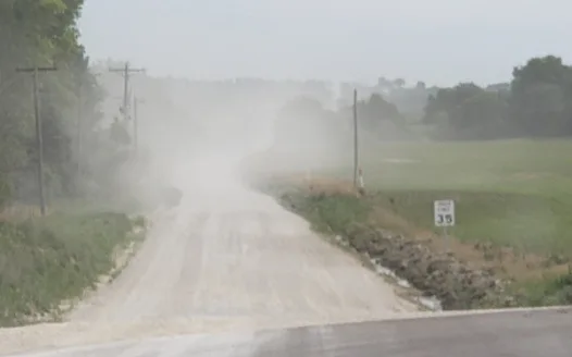 Dust Control on County bypass roads