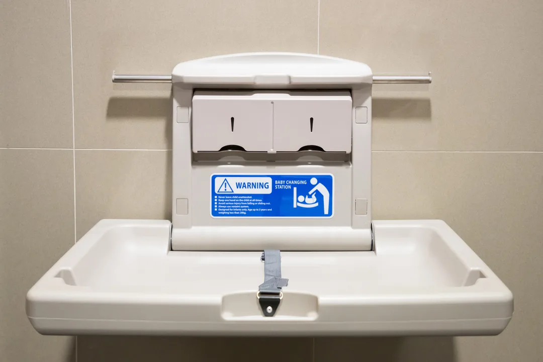 Changing tables in restaurant bathrooms