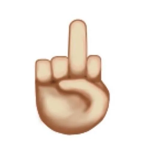 Demand a Middle Finger Emoji