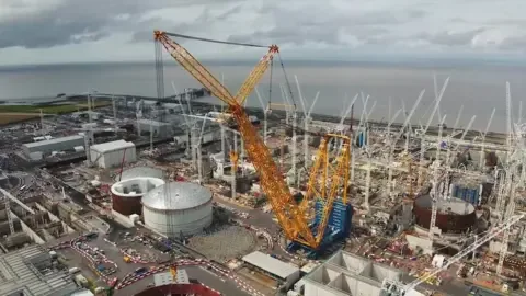 Supporters of the EDF Hinkley Point C development