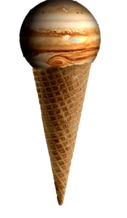 Get NASA to admit Jupiter is made of Ice Cream.