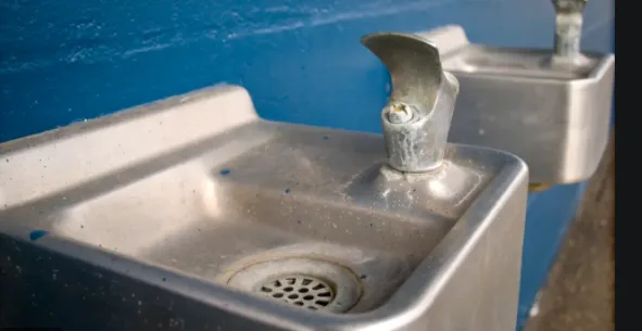 No warm water in the fountains at Kozminski!