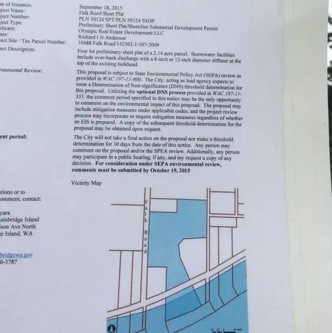 STOP DEVELOPMENT  Oppose plat proposal on Manitou Beach