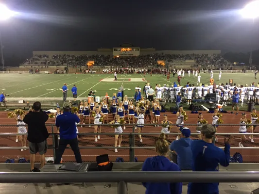 XXX Update SMCHS game line by allowing cheerleaders to use pom-poms at all sporting events