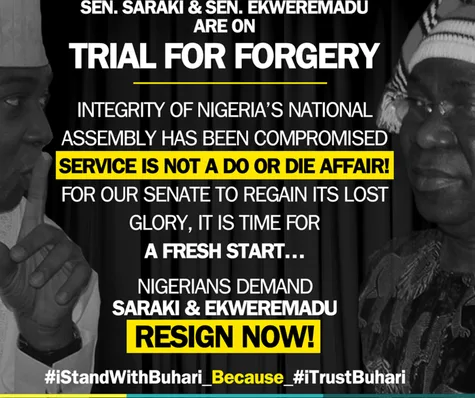Saraki & Ekweremadu Must Resign