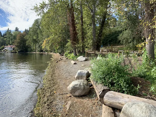 No Beaches on Wetlands at Log Boom Park