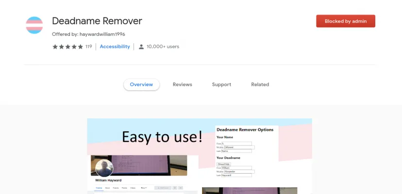 Unblock Gender Affirming Extensions