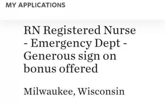 Emergency Nurse Bonus