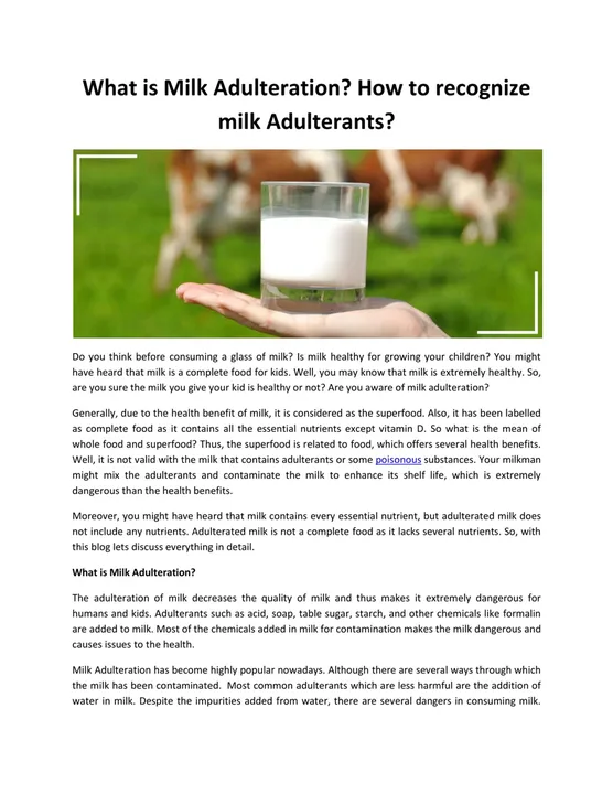 Request to the government food authority to monitor food quality