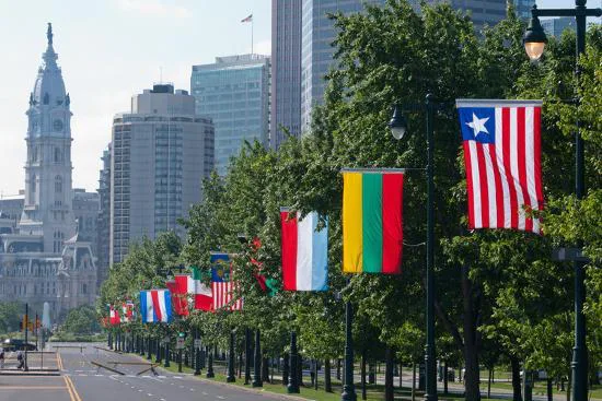 Bulgarian flag in Philadelphia