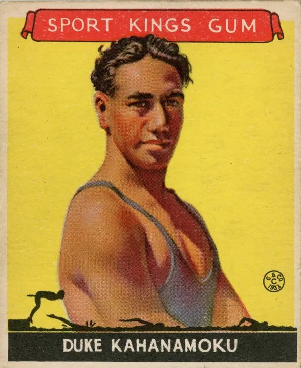 Requesting Bishop Museum or Office of Hawaiian Affairs purchase a 1933 Gudey's Sport King Sports Card of Duke Kahanamoku