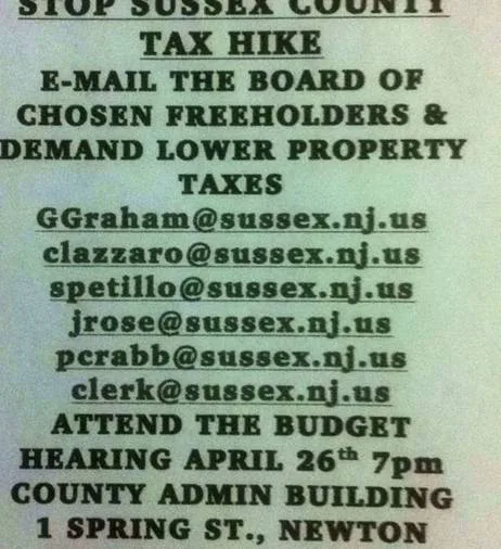 Lower Sussex County Property Taxes Now!