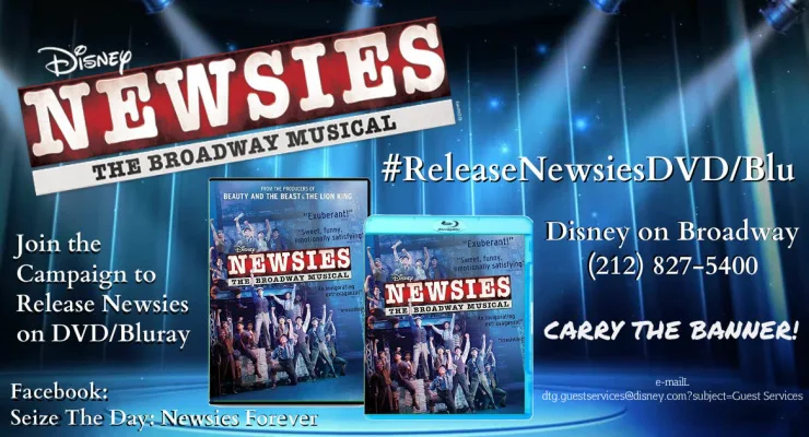 RELEASE NEWSIES: THE BROADWAY SHOW ON DVD/BLU RAY