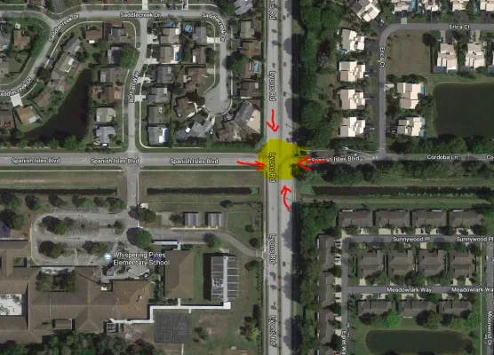 Protect our community with a Traffic Light - Lyons Road & Spanish Isles Blvd.