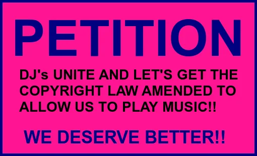 LET US DJ's PLAY MUSIC FREELY!