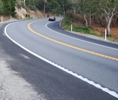 Highway 68 Rumble Strip Removal
