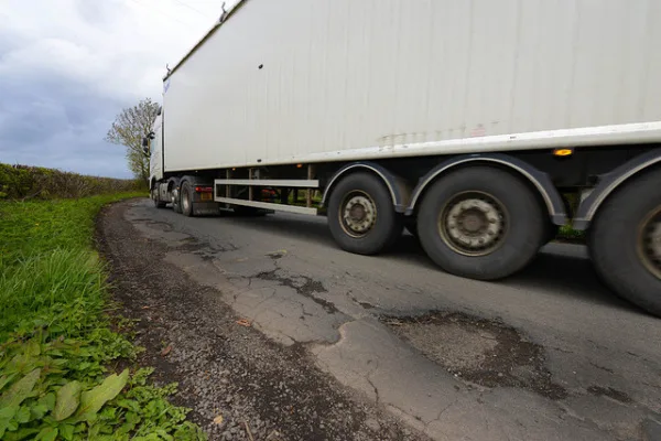 Dangerous HGV traffic on the B6371 East Lothian