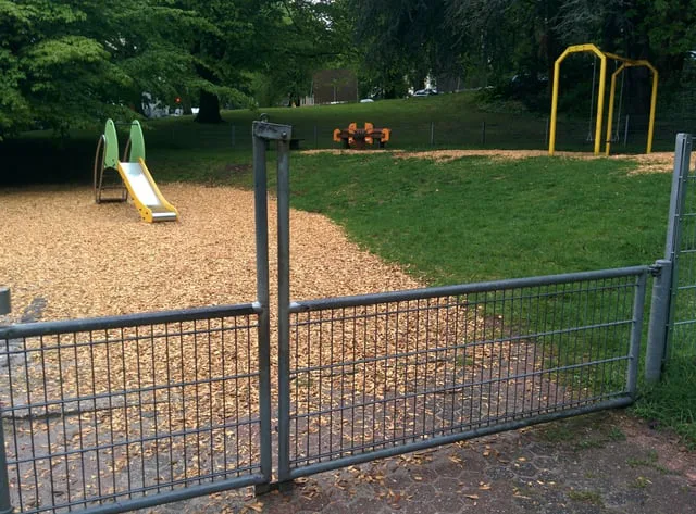 Harmon Cove playground gate