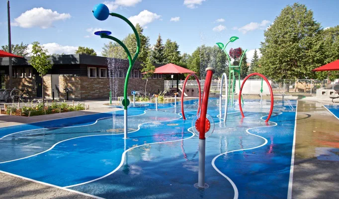 Splash Pad at Huron Height Park