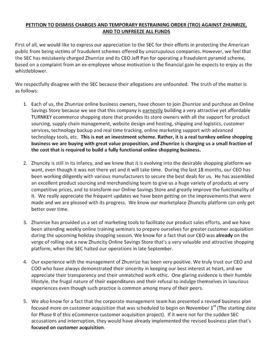 Test Petition