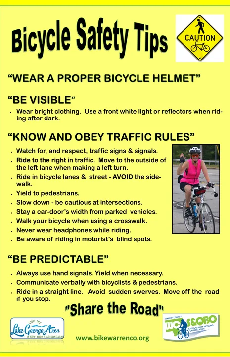 Cyclists behaviour, protective clothing and lightings
