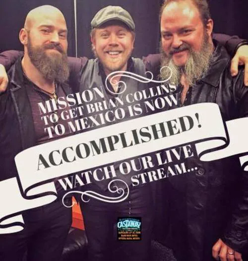 ++++Add Brian Collins to the line-up for the Castaway with Southern Ground Mexico vacation January 27th-31st 2016